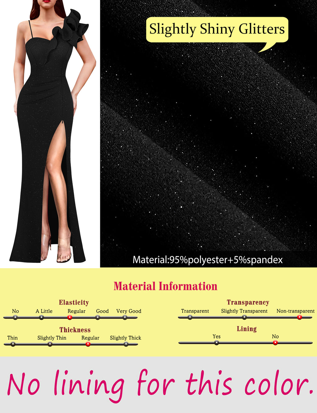 VFSHOW Womens Ruffle One Shoulder Strap Ruched Formal Prom Wedding Maxi Dress V Neck Elegant Split Cocktail Evening Long Gown